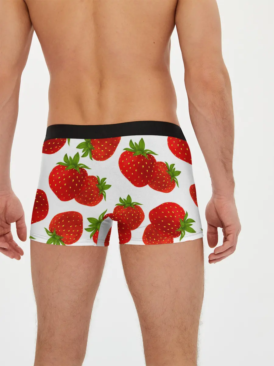Мужские трусы боксеры / Клубника