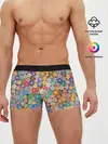 Мужские трусы боксеры / цветы цветочки