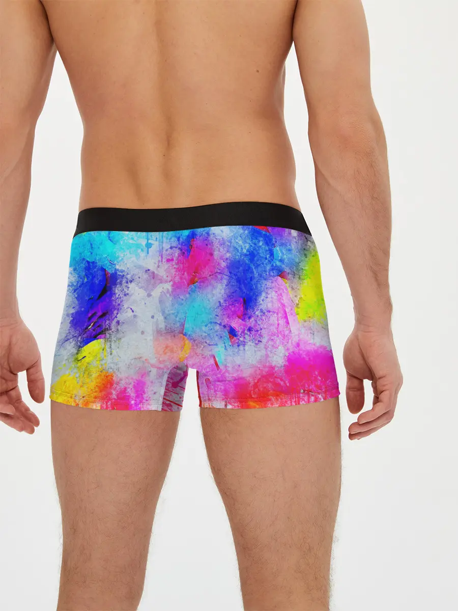 Мужские трусы боксеры / НЕОНОВЫЕ ПОТЕРТОСТИ