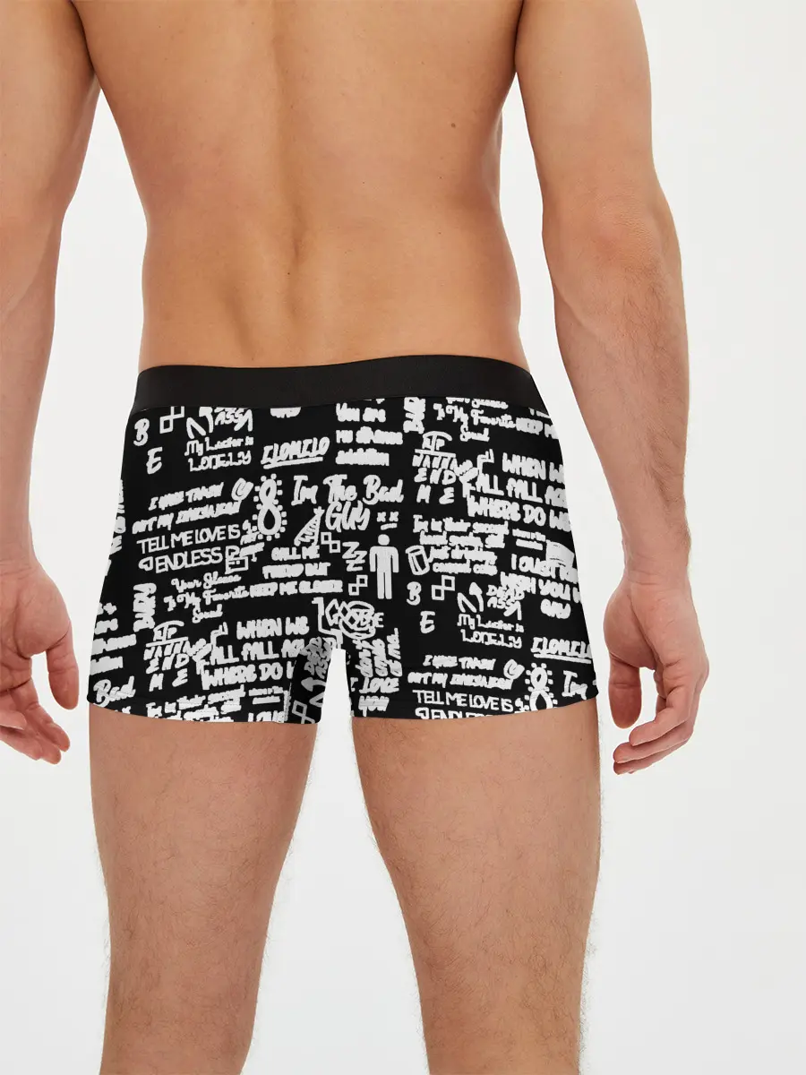 Мужские трусы боксеры / BILLIE EILISH BLACK