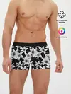 Мужские трусы боксеры / Лилии черно-белые