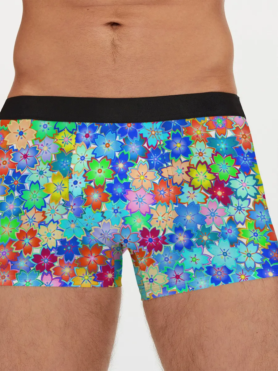 Мужские трусы боксеры / Цветы весны