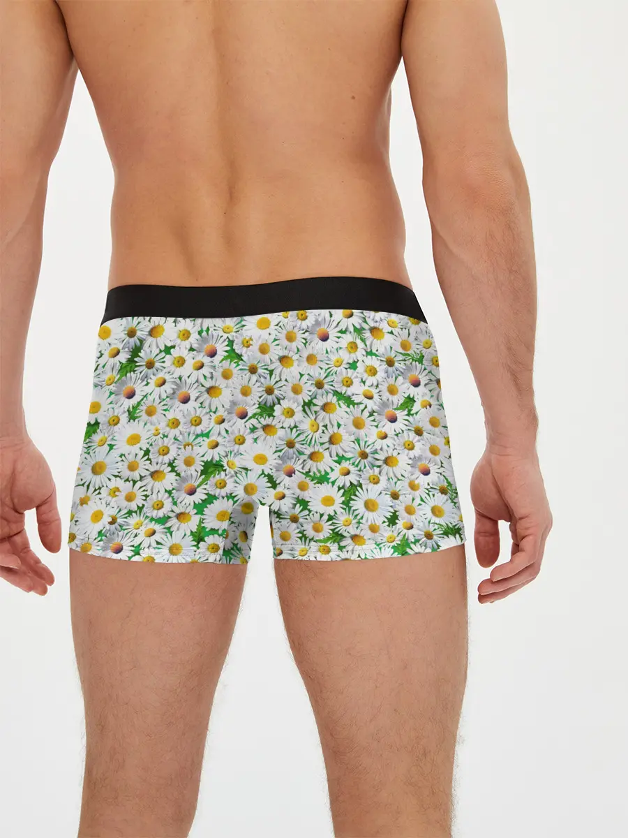 Мужские трусы боксеры / Ромашки