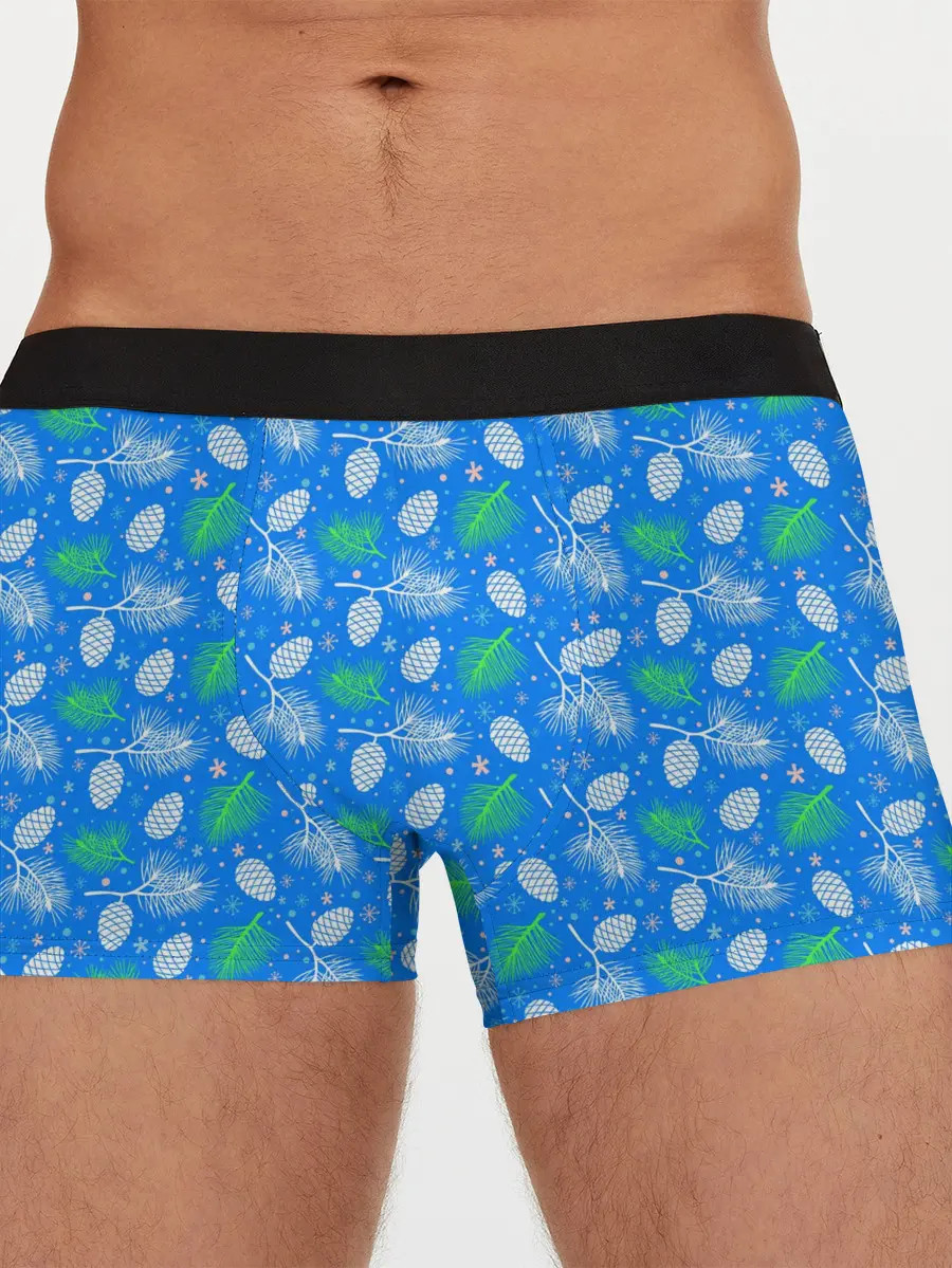 Мужские трусы боксеры / Шишки-Ёлочки