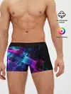 Мужские трусы боксеры / Неоновая абстракция