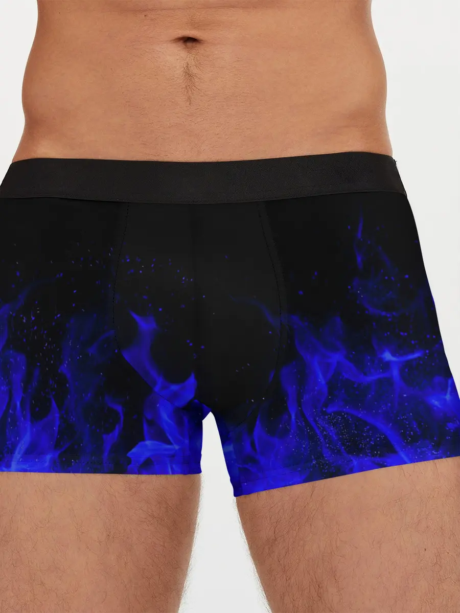 Мужские трусы боксеры / Синий Огонь