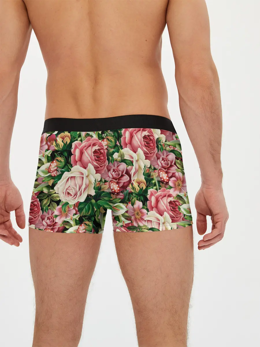 Мужские трусы боксеры / ЦВЕТЫ / FLOWERS / 8 МАРТА
