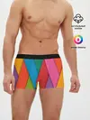 Мужские трусы боксеры / Разноцветный узор