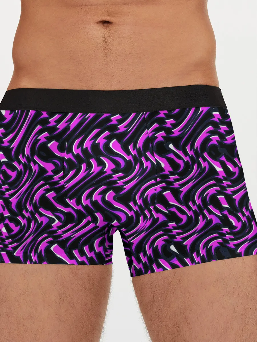 Мужские трусы боксеры / Фиолетовые молнии
