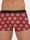 Мужские трусы боксеры / Снежный орнамент
