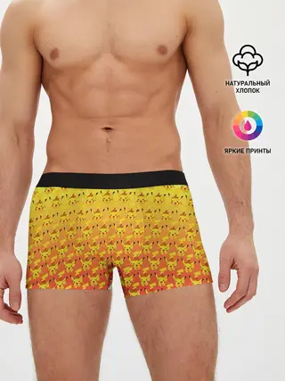 Мужские трусы боксеры / Pikachu Pika Pika