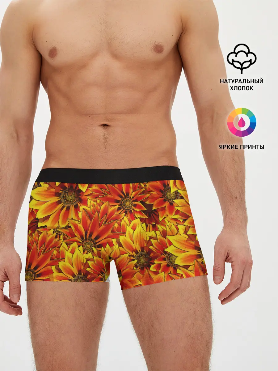Мужские трусы боксеры / Цветы