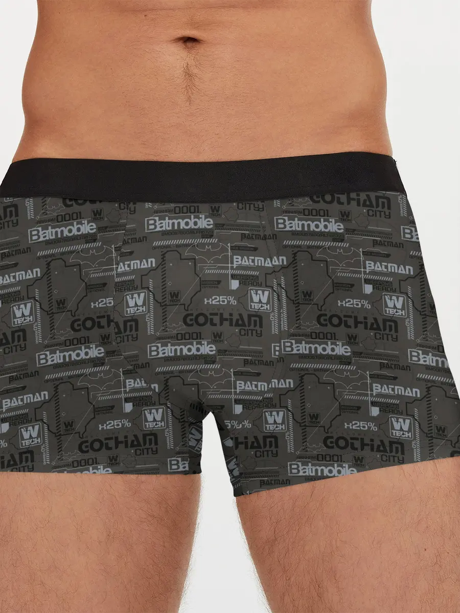 Мужские трусы боксеры / Gotham City pattern