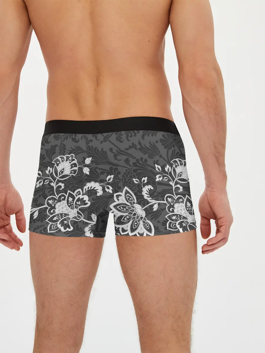 Мужские трусы боксеры / Кружевной узор