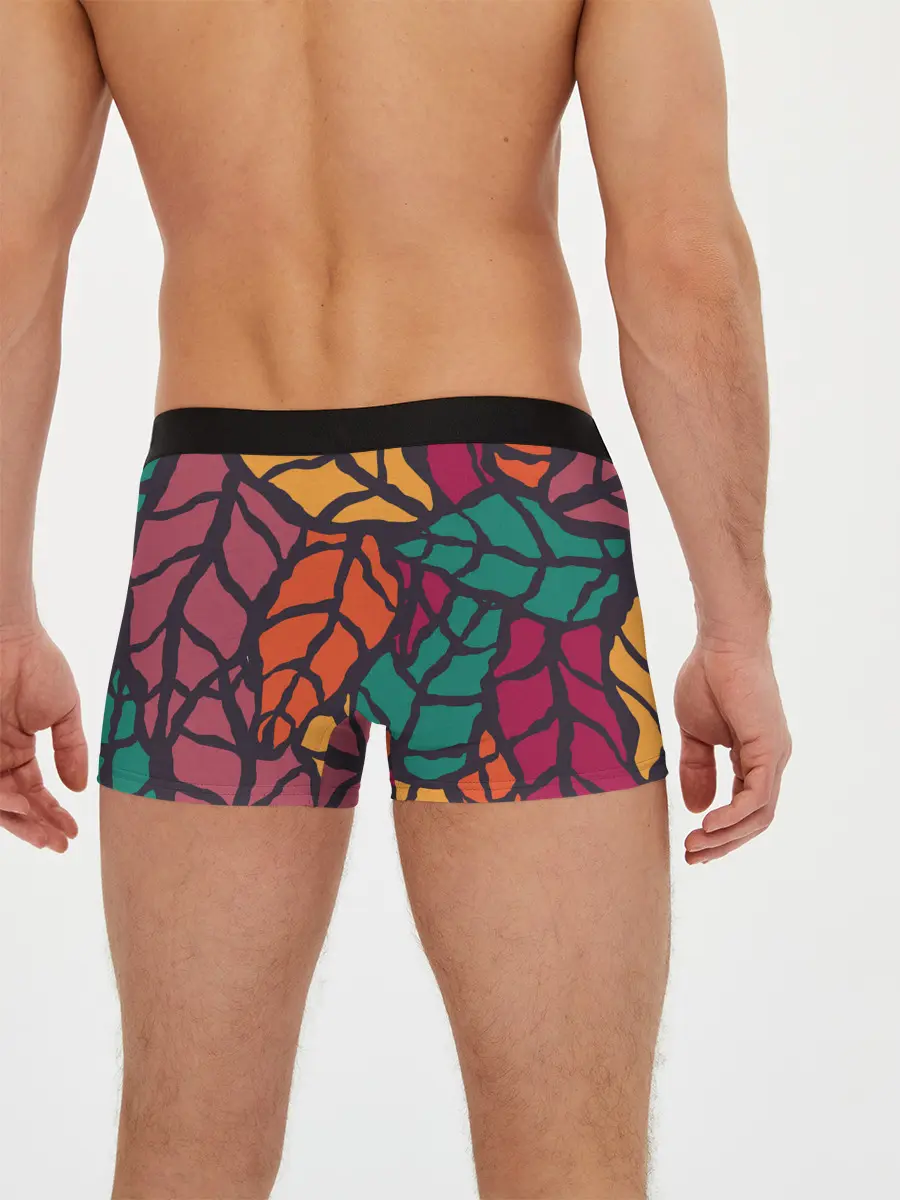 Мужские трусы боксеры / Листья