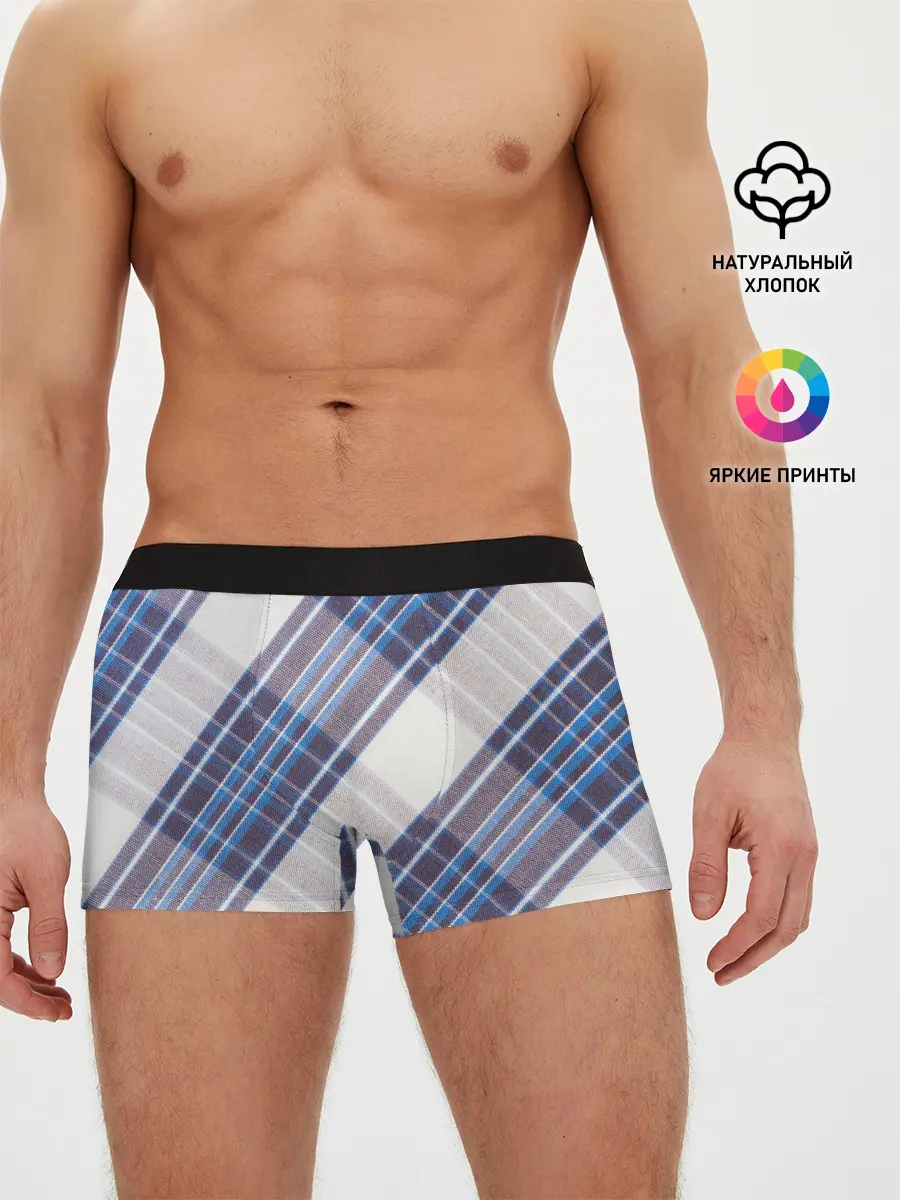 Мужские трусы боксеры / Шотландка | Scottish | Tartan