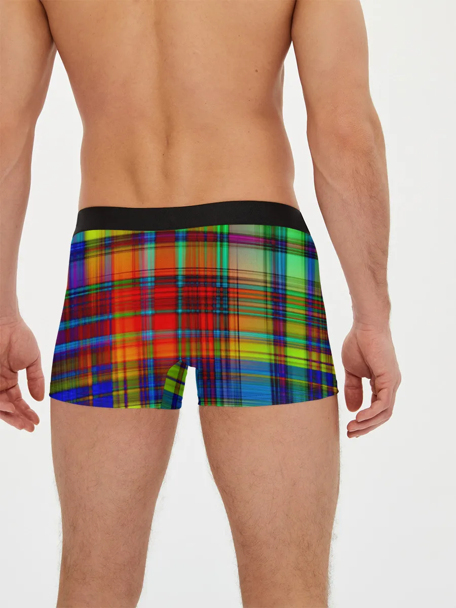 Мужские трусы боксеры / Радужная сетка