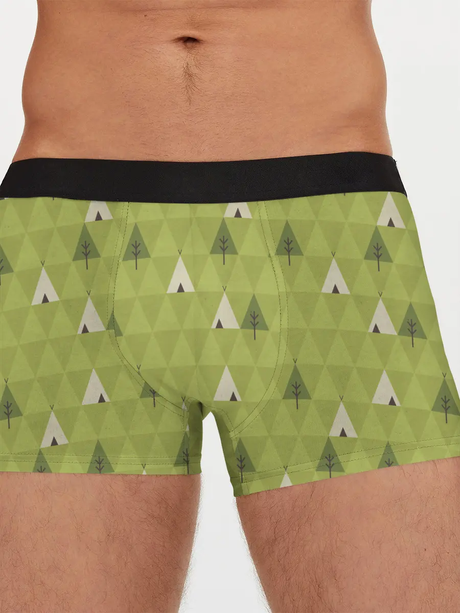 Мужские трусы боксеры / Лес | Текстура