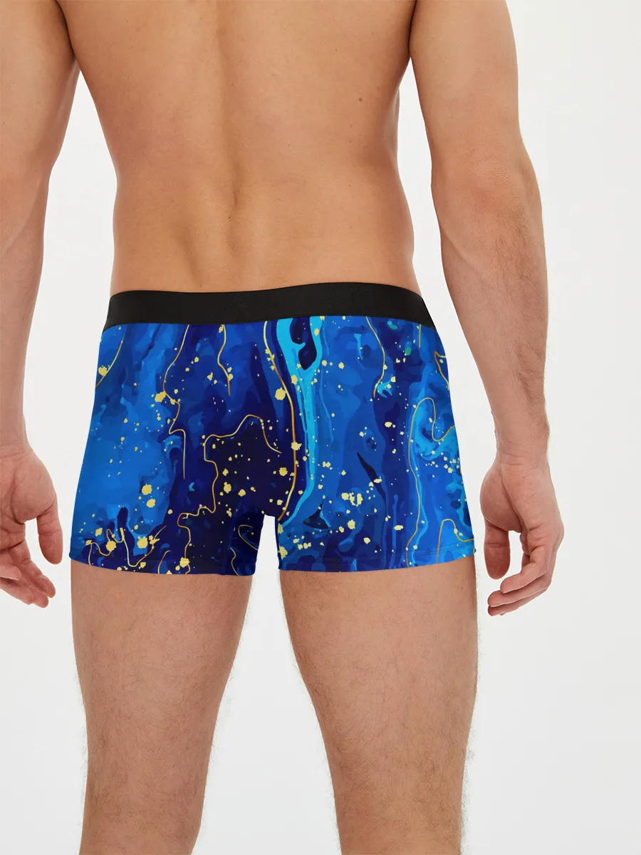 Мужские трусы боксеры / СИНИЙ ГРАНИТ