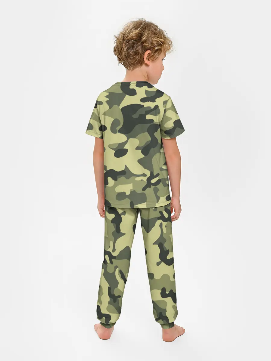 Детская пижама с брюками / Камуфляж Хаки