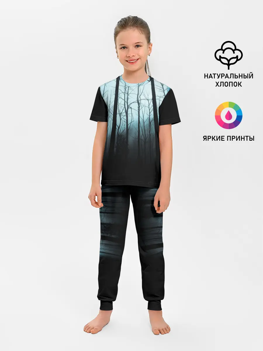 Детская пижама с брюками / ЖУТКИЙ ЛЕС