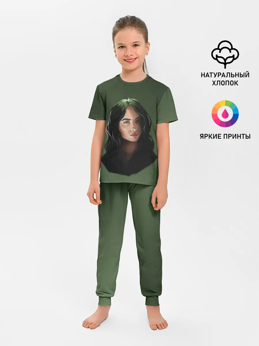 Детская пижама с брюками / BILLIE EILISH | БИЛЛИ АЙЛИШ