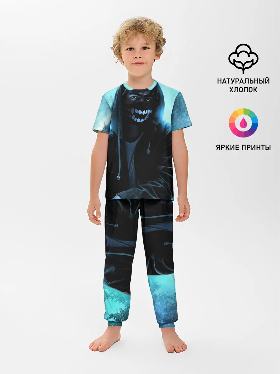 Детская пижама с брюками / Парень в маске