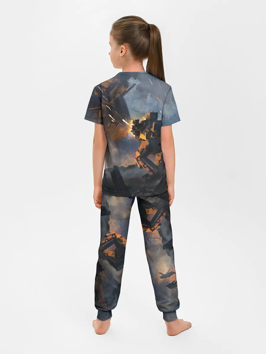 Детская пижама с брюками / Battletech warrior