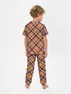 Детская пижама с брюками / Клеточный узор