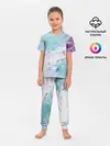 Детская пижама с брюками / Цветная морская пена
