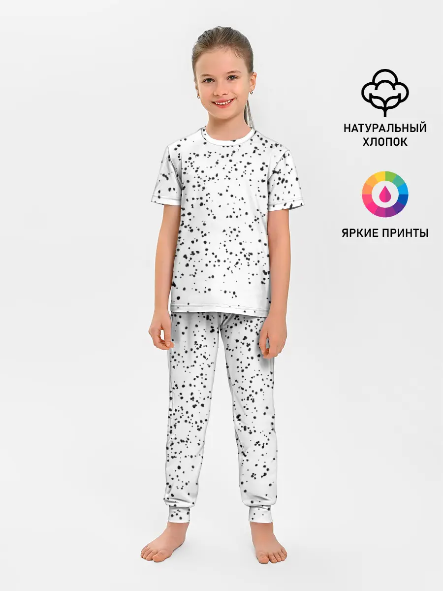 Детская пижама с брюками / Точки