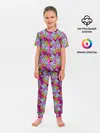 Детская пижама с брюками / Дикая абстракция