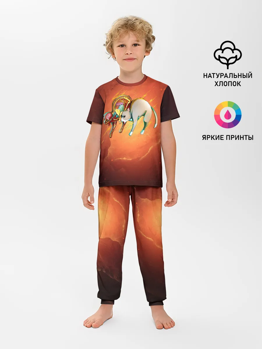 Детская пижама с брюками / Cat 50/50