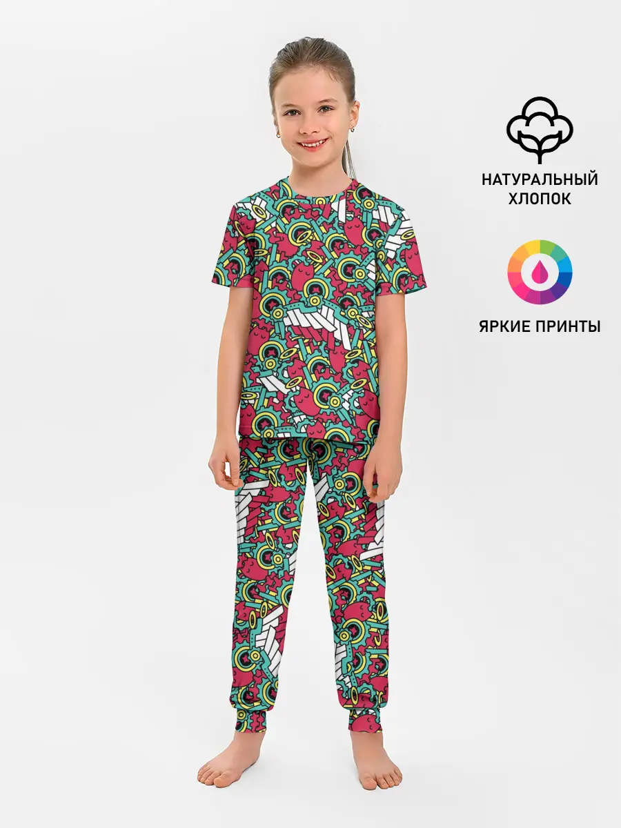 Детская пижама с брюками / РЭКИ КЯН ПАТТЕРН | SK8