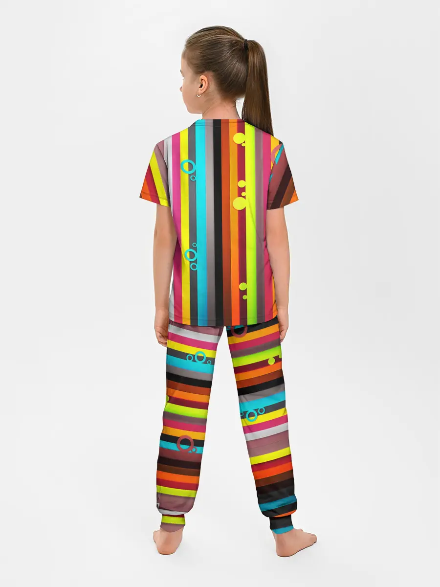 Детская пижама с брюками / РАДУЖНАЯ ГЕОМЕТРИЯ