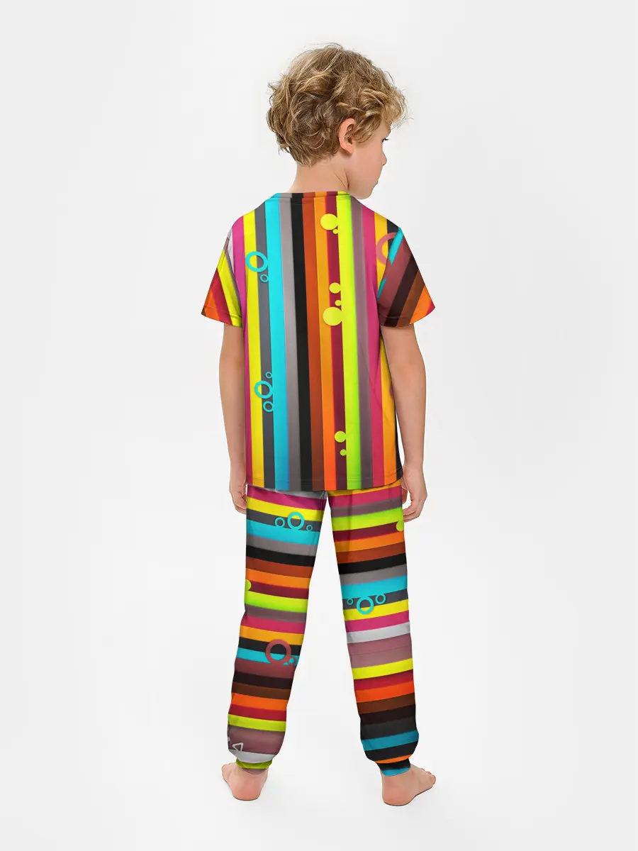 Детская пижама с брюками / РАДУЖНАЯ ГЕОМЕТРИЯ