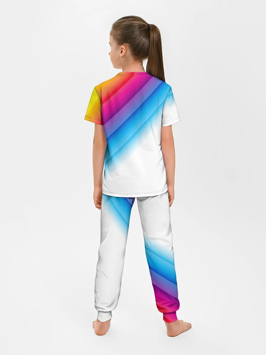 Детская пижама с брюками / РАДУЖНЫЕ ПОЛОСЫ | RAINBOW