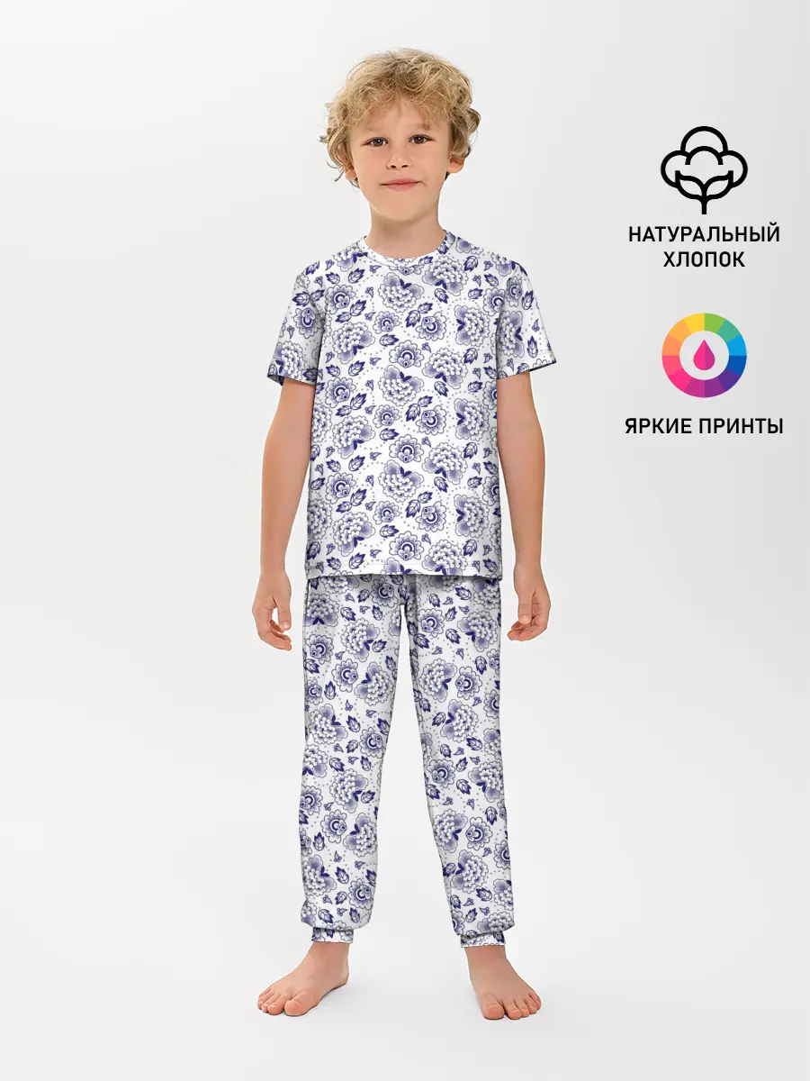 Детская пижама с брюками / Узор