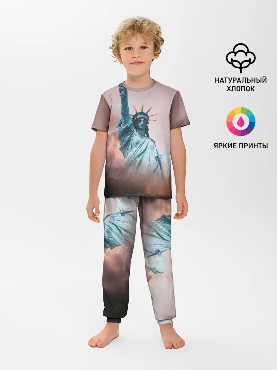 Детская пижама с брюками / Статуя свободы