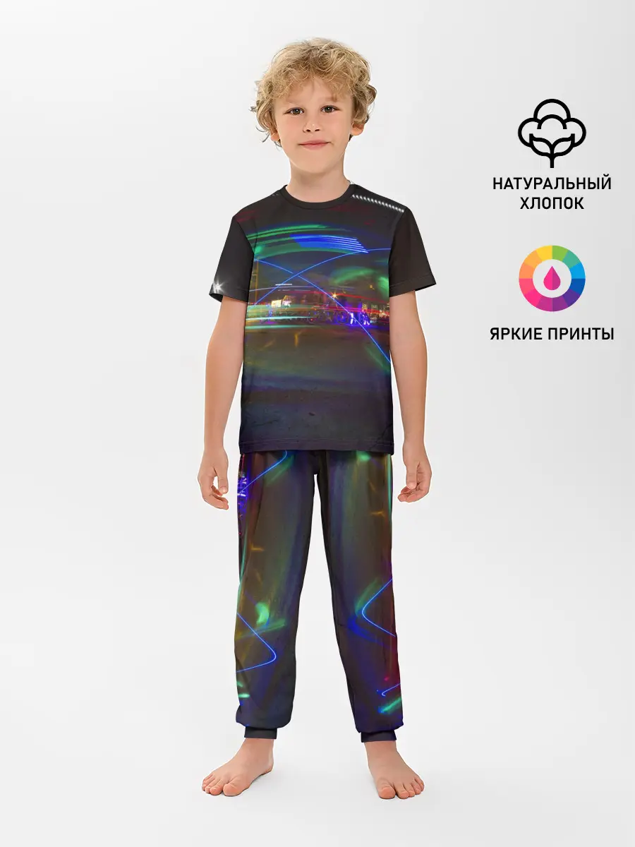 Детская пижама с брюками / Neon