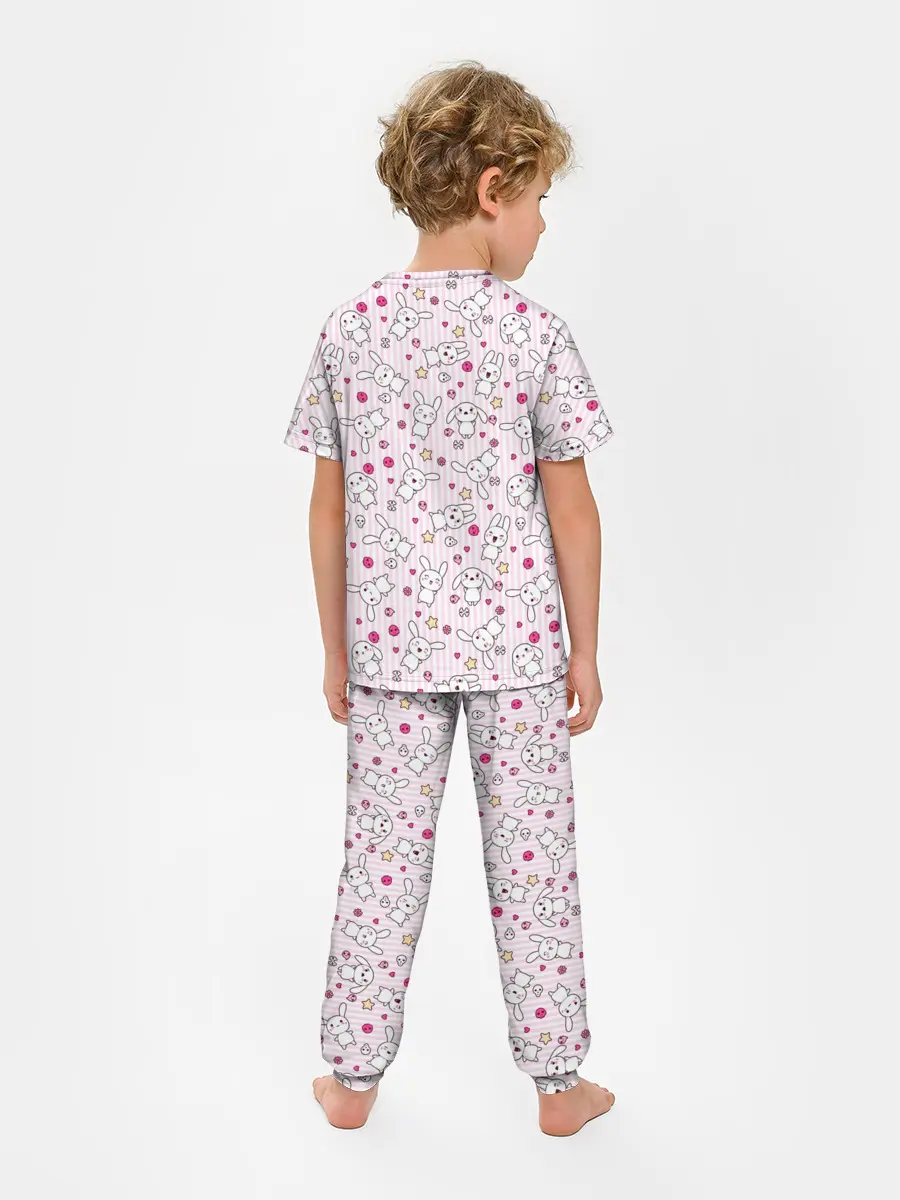 Детская пижама с брюками / Зайчики