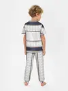 Детская пижама с брюками / White 3d lines