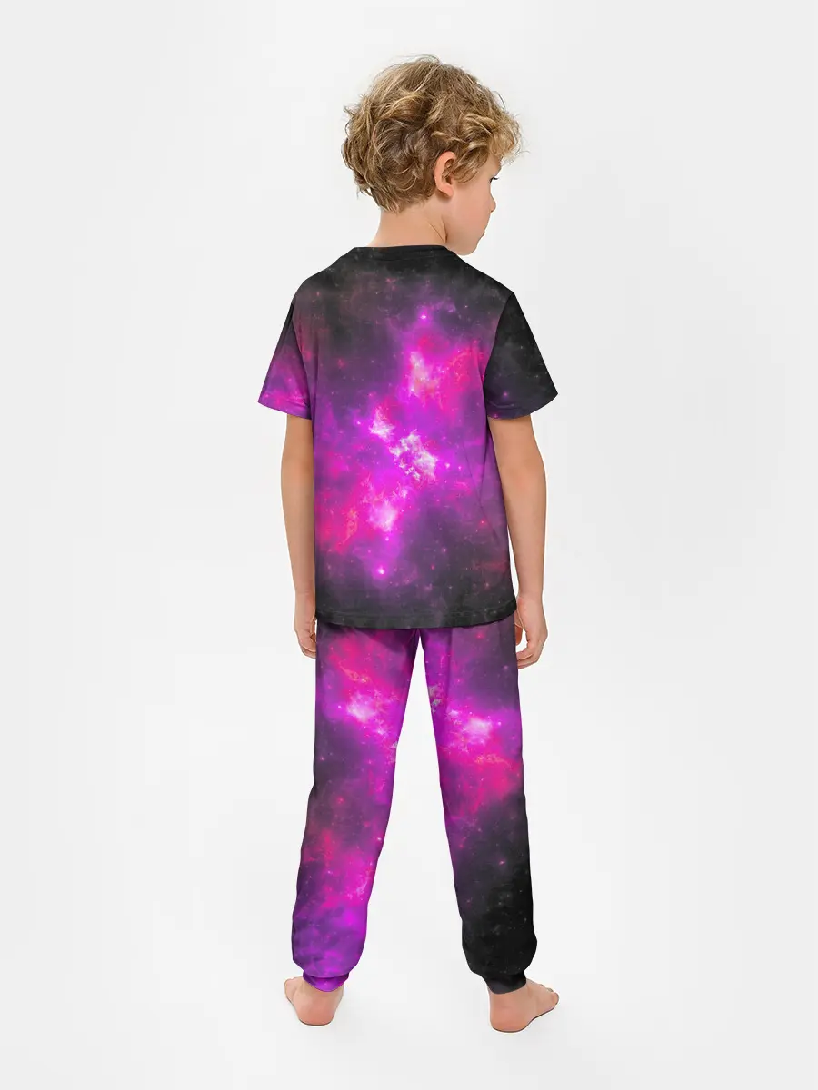 Детская пижама с брюками / Аниме Девушка | Розовый Космос