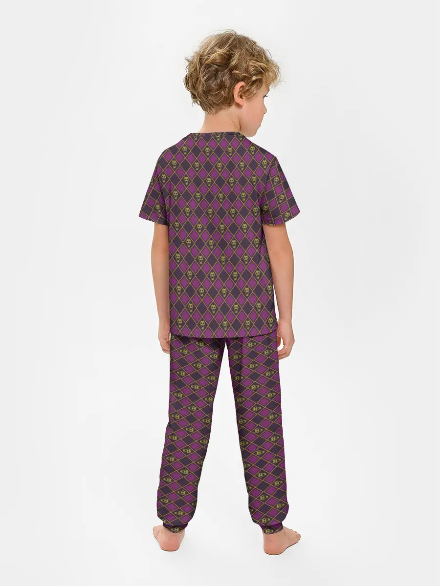 Детская пижама с брюками / KILLER QUEEN бордовый паттерн