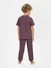 Детская пижама с брюками / KILLER QUEEN бордовый паттерн
