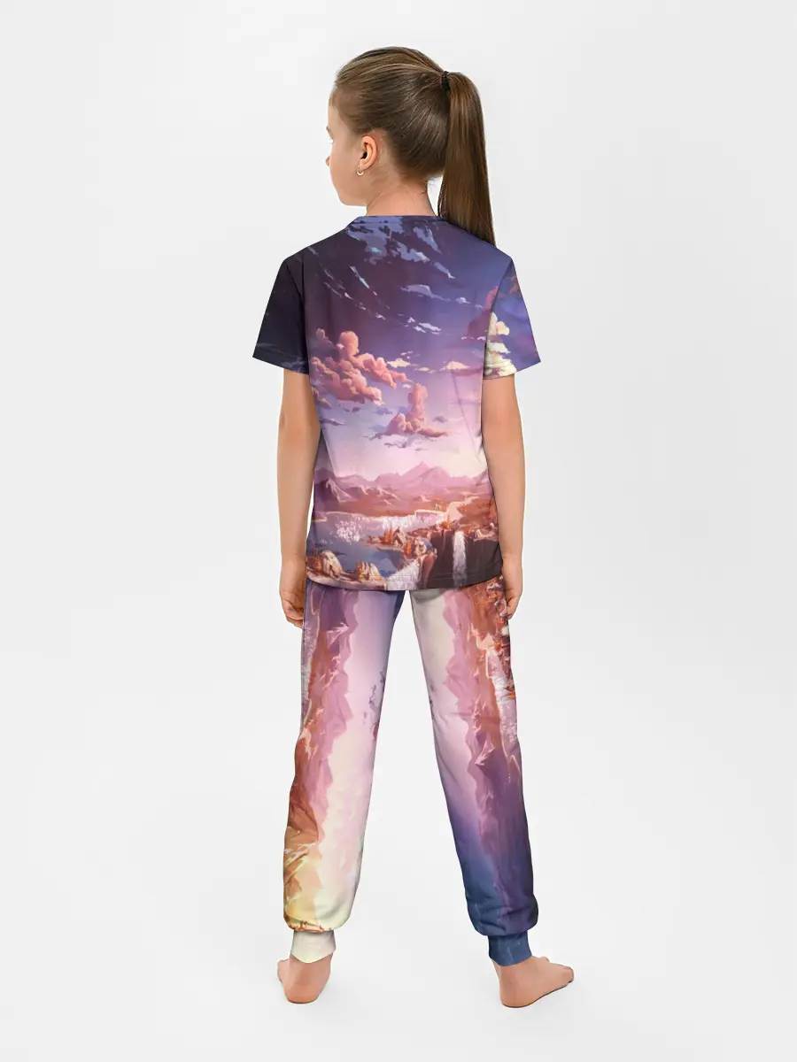 Детская пижама с брюками / Фантастический закат