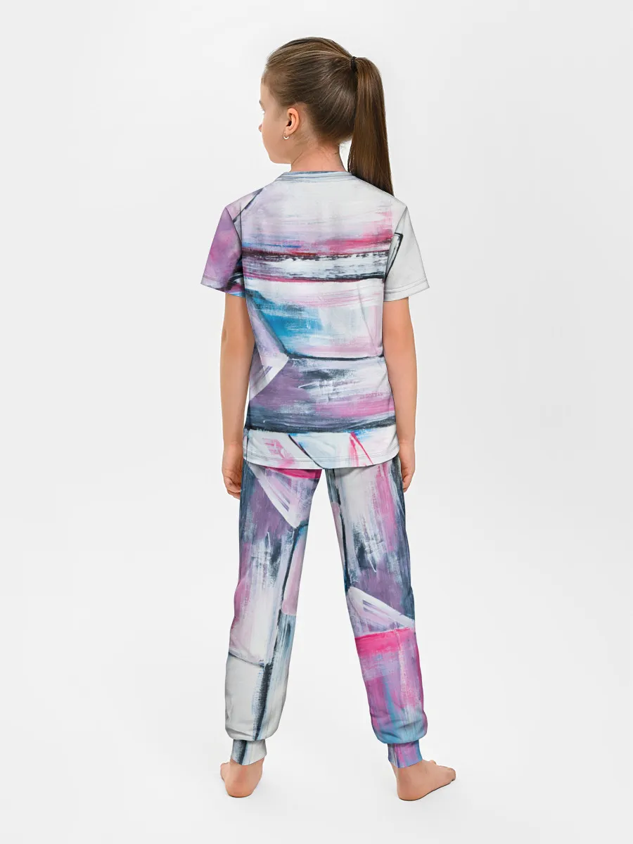 Детская пижама с брюками / Цветные мелки