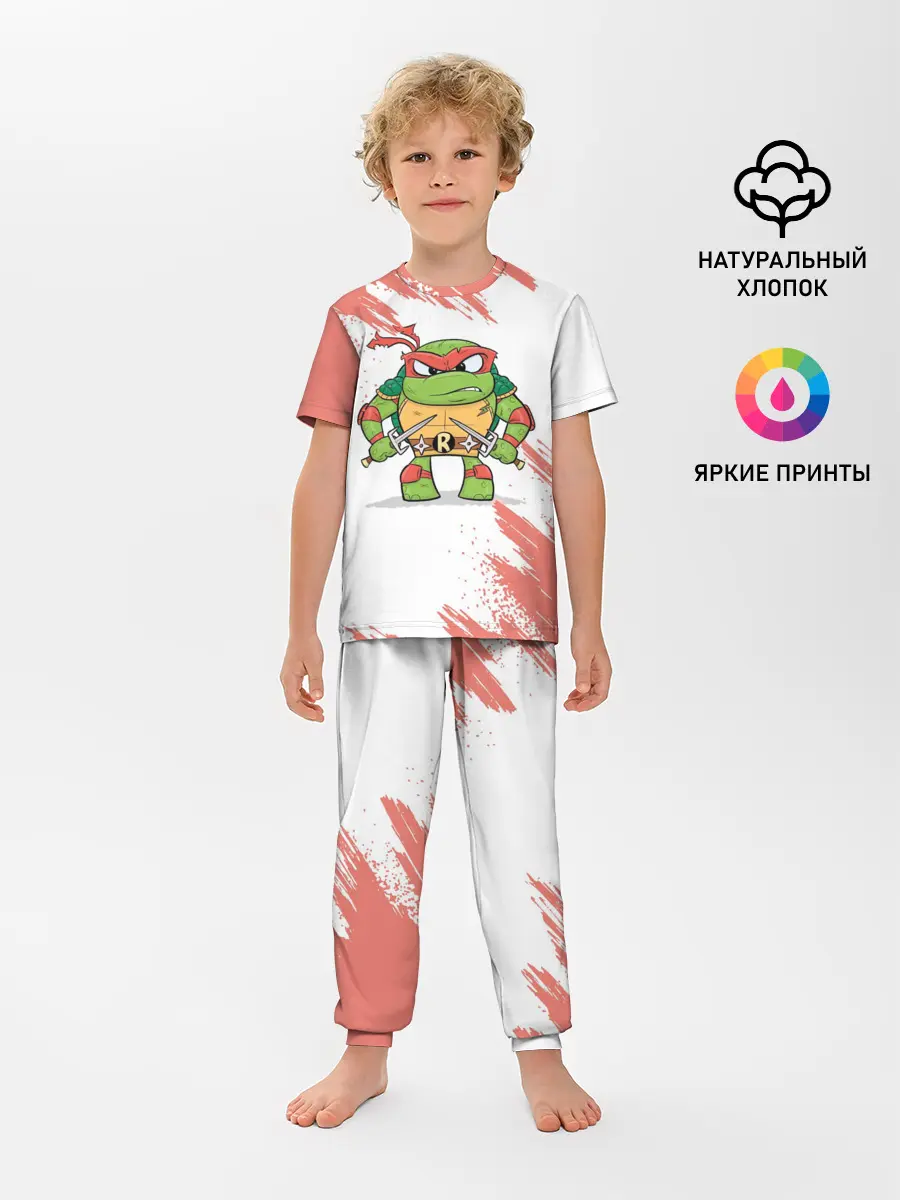 Детская пижама с брюками / ЧЕРЕПАШКИ НИНДЗЯ - РАФАЭЛЬ