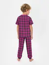 Детская пижама с брюками / Розовая клетка