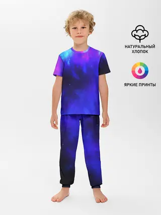 Детская пижама с брюками / СЕВЕРНОЕ СИЯНИЕ